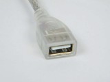 [透明兰]30CM 包头 AM/AF USB2.0接口延长线