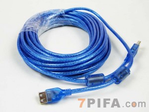 10米 USB标准2.0延长线[全铜带磁环]
