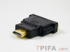 HDMI 公M/DVI 母F 转接头