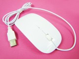 [有线]苹果风格白色超薄鼠标[USB]