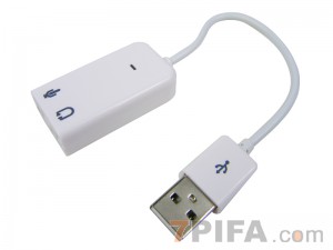 苹果风格7.1带线USB声卡
