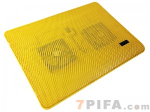 [黄色]T-215A 冰蝶全铁网面高性能笔记本电脑散热器\散热垫