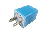 双USB透明发光大绿点充电器\充电头[5V_2.1A和5V_1.0A]