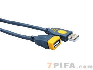 [包头]3米 晶华AM/AF 全铜标准USB2.0灰色系列延长线