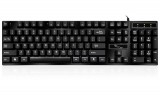 [黑色]Q17 追光豹悬浮式机械手感商务办公键盘USB