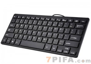 [黑色78键]10寸巧克力超薄笔记本键盘USB
