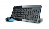 [黑色]CS-1000 创享无光鼠标积镜面键盘多媒体2.4G无线键鼠套装