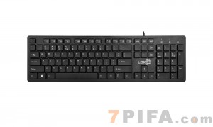 [黑色]K3雷迪凯巧克力超薄电脑USB键盘