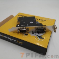 CI-E转串口卡PCIe9针串口 RS232通讯串口卡DB9串口PCIE扩展2串卡
