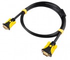 [黑线黄头]1.5米晶华VGA3+6铜包铝公M/公M系列连接线