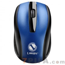 [蓝色]Q5力镁2.4G商务办公台式机笔记本无线鼠标