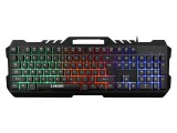 [黑色金属彩虹发光]K21力镁金属风暴游戏竞技专用键盘