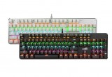 [黑色]雷迪凯G2000机械键盘 七彩背光青轴网吧游戏键盘USB电脑防水
