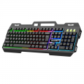 黑色 百迹k45 机械键盘手感游戏键盘 USB发光键盘钢板加重键